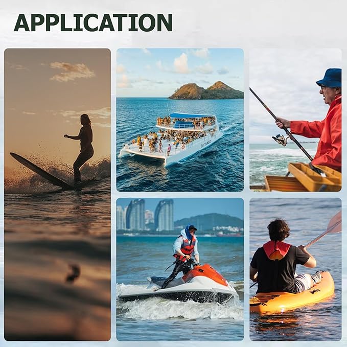 Manual Inflatable Life Jacket| Inflatable PFD Vest Adult| Life Vest for Adults| Outdoor Water Sports| Supports up to 330 lbs|33g of Carbon Dioxide Cylinder