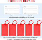 100 Pack Luggage Tags for Suitcases, Airplane Travel Essentials for Flying, International Travel Must Haves, and Luggage Accessories by Sodsay