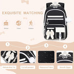 DIGOBAY Backpack for Girls, 3PCS Girls Backpack for School with Lunch Bag Pencil Case, Cute Kids Teens Bookbag for Kindergarten Elementary Preschool Middle School