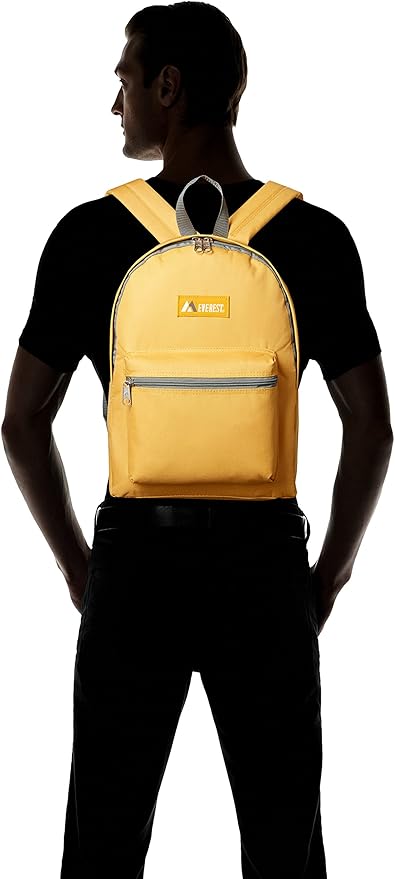 Everest Basic Backpack, Yellow, One Size