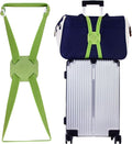 Luggage Straps Bag Bungees for Add a Bag Easy to Travel Suitcase Elastic Strap Belt (Green, M-Green)