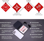 M2 BASICS Mini First Aid Kit Bulk Multi Pack, 10 Pack, 50 per Kit, 500 Total Pieces for Car, Travel, Home & Donations