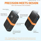 Silicone Case for Anker Zolo Power Bank (10,000mAh 30W) A1680/A1688 Protective Cover with Lanyard Slot, Drop-Proof Dust-Proof Precise Cutouts for Daily Use & Travel (Black)