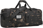 Gym Bag for Men and Women, 50L Extra Large Duffle Bag, 3-in-1 Travel Sports Duffel Bags with Shoe & Laptop Compartment for Overnight Weekender Gym Traveling Workout Deployment, Black CM