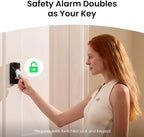 SwitchBot 130 dB Personal Safety Alarm for Women with Apple Find My APP, Extra-Loud Siren & Strobe Light, Waterproof Self Defense Keychain for Women, College Girls and Kids (Blue)