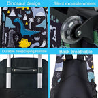 Kids Suitcase with Wheels for Girls and Boys, Rolling Carry on Luggage for Toddler Children