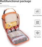 Lovoeo Lunch box Lunch bag for men women Insulated Lunchbox Lunch bags for Work Picnic Travel (Orange)