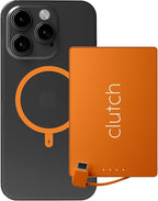 Clutch - Pro USB-C Portable Charger - Compatible with iPhone 15, 16, 17 & Android Devices - Power Bank Magnetic Battery - TSA Travel Approved - USB Rechargeable - Built-in Cable - 5000 mAh - 3.7oz