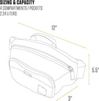 Carhartt Classic Adjustable Sling Bag, Durable, 600-Denier Water Resistant Hip Pack