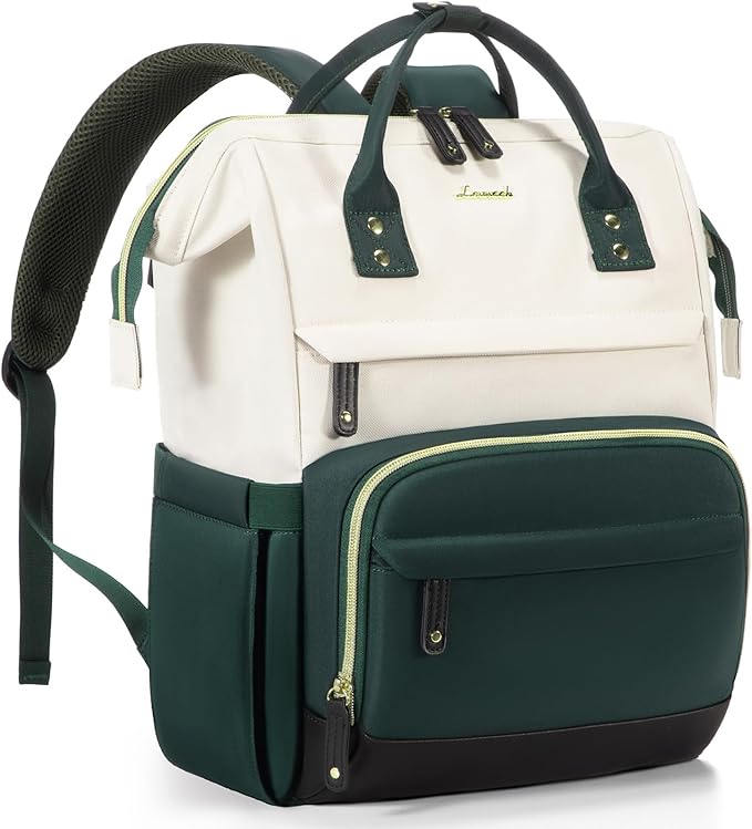 LOVEVOOK Laptop Backpack for Women, 18 Inch Work Business Backpacks Purse With Large Capacity, Waterproof Nurse Bag College Bookbag for School, Waterproof Casual Daypack for Travel