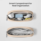 tomtoc Electronics Organizer Travel Case, Water Resistant Travel Bag Cable Organizer for Essentials, Tech Pouch Accessories Carry Storage for Cord, Phone, Cables, Airpods, USB Flash Drive, Daily Items