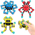 Transformable Fidget Spinner Toys for Kids and Adults,3 Pcs Sensory Toy for Boys Girl ADHD Stress Relief Toys,Fingertip Gyros Travel Toy Party Favors for Teens Birthdays Gifts Easter Present