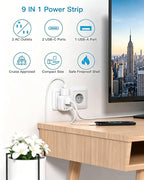 HANYCONY European Plug Adapter, US to Europe Power Adapter with 2 Outlets & 3 USB Ports (2 USB C), Type C Travel Adapter for Italy, Spain, France, Germany, Greece, Iceland, Essentials for Cruise Ship