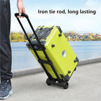 Portable Folding Hand Truck - Movable Platform La Cart with 2 Wheels, Dolly for Travel & Moving - Lightweight Handcart Trolley for Easy Transport