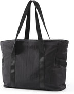 BAGSMART Tote Bag for Women, Tote Bag with Zipper Work Tote with Compartments Nurse Shoulder Hanbag for Travel, Gym