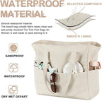 Bluboon Waterproof Beach Tote Pool Bags for Women Ladies Extra Large Carry On Bag With Wet Compartment for Weekender Travel