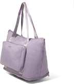 Baggallini Carryall Expandable Lightweight Travel Tote 22" Packable Folding Compact Nylon Washable Weekender w/Luggage Sleeve