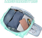 MAXTOP Gym Bag for Women Men Travel Duffle Bag Large Capacity Carry On Weekender Overnight Bag With Shoe Compartment Gym Tote Dry Wet Separation Duffel Bag for Travel