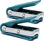 EDJY Fingernail Cutter - Precision Stainless Steel Nail Cutter for Fingernails | Sharp Blade, Ergonomic Design, Durable & Rust-Resistant | Ideal for Men and Women EDJY Blue | 2-Pack