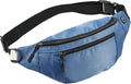 1PCS Crossbody Fanny Pack Large Capacity Waist Bag with 4-Zipper Pockets Adjustable Strap Fanny Packs Waterproof Oxford Cloth Travel Belt Bag for Outdoor Shopping Travel Men Women,Blue