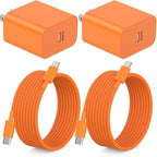 iPhone 17 16 15 Fast Charger,[MFi Certified] 2Pack 40W USB C Wall Charger Block with 10FT USB C to USB C Charging Data Sync Woven Cable for iPhone 17/17Air/17Pro Max/16 Pro Max/16Pro/16/15ProMax/15Pro