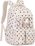 PIG PIG GIRL Corduroy Backpack Kids Backpack for Girls School Bags for Middle School Students Book Bag for Elementary Primary Kawaii Ita Backpack, Flower