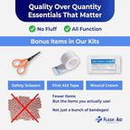 Mini First Aid Kits – 2-Pack Compact Travel IFAKs for Emergency Preparedness, Hiking, Camping, Road Trips, School, and Everyday Use – Portable, Lightweight, and Reusable First Aid Supplies in Pouch