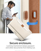Spigen Life for Passport Card Cover Holder with RFID Blocking Technology Wallet Travel Documents Organizer Protector Accessories, SIM Card Pin Included