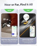 Air Tracker Tags-4 Pack for Apple Find My (iOS Only), Official MFi Certified, Mini Bluetooth Key Finder Locator with Sound, Smart Luggage Tracker for iPhone, Suitcases, Backpack, Wallet, Bike