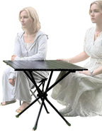 HASIKA Heavy Duty Camping Table- Foldable,Large Size, Ultralight Camping Side Table for Outdoor, Beach, Tailgating, Picnic, Grilling