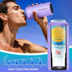3 in 1 Slim Can Cooler for 12 OZ Skinny Can, Regular Can & Beer Bottle - Keep Cold for 6 Hours - Double Walled Insulated Stainless Steel Vacuum Beverage Can Insulator (Lavender Purple)