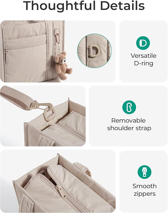 BAGSMART Boxy Tote Bag for Women, Crossbody Bag with Zipper, Crush Bow Purses for Travel Work College