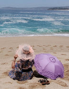 URAWESO Vintage Lace Parasol Gothic Lolita Umbrella UV Sun Protection Witch Cosplay Photoshoot Props Party Decoration