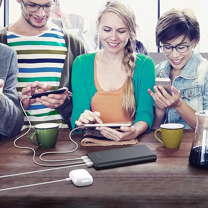 Portable Charger 36800mAh Power Bank,PD Fast Charging USB C External Battery Pack,4 Outputs 2 Inputs Travel Essentials Portable Phone Charger for iPhone 17/16/15/14/13/12,Galaxy S24 Android Phone etc