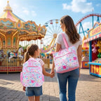 RHCPFOVR Kids Backpack for Girls - Girls Backpack 3-8 Ages Butterfly for Kids 15 Inch School Bookbag for Kindergarten Elementary School Bookbag for Girl 1st 2nd Grade