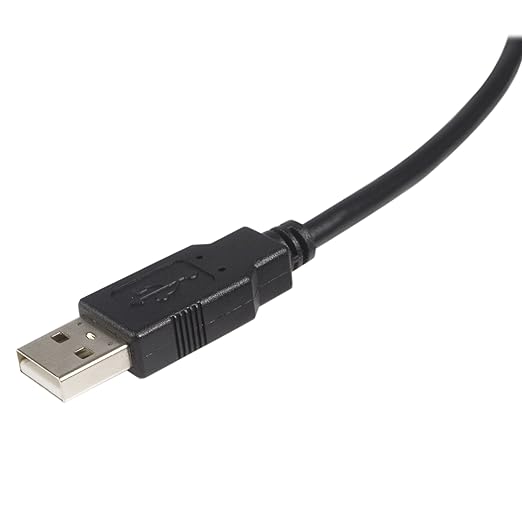 StarTech.com 10 ft USB 2.0 Certified A to B Cable - M/M - 10ft type a to b USB Cable - 10ft a to b USB 2.0 Cable (USB2HAB10),Black