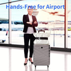 Luggage Straps for Suitcases Add a Bag Luggage Strap, 2-in-1 Travel Belt for Luggage Straps Travel Belt Over Handle for Carry On Bag Adjustable Suitcase Belts, Airport Travel Accessories Black