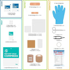 Be Smart Get Prepared 73-Piece Coach’s and Team Sports First Aid Kit in Roll up Bag: Clean, Treat, Protect Cuts, Scrapes. Home, Office, Car, School, Travel, Hunting, Outdoor, Camping, FSA HSA
