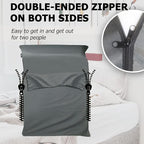 Frelaxy Sleeping Bag Liner, XL Travel Sheet & Camping Sheet for Backpacking, Hotel, Hostels & Traveling, Comfy & Easy Care, Full-Length Zipper/No Zipper, 4 Seasons Warm Cold Weather
