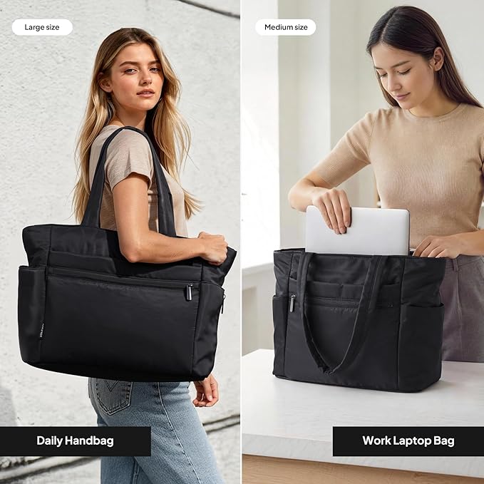 TOPEAST Tote Bag for Women Puffer Travel Carry On Bags with Laptop Compartment & Cup Holder Work Tote for Weekend Overnight