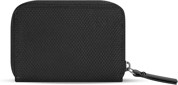 Sherpani Barcelona AT, Small Nylon Bifold Zipper Pocket Wallet, Travel Bag for Men Women, RFID Protection, Unisex Travel Gift (Carbon)