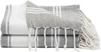 Cotton Turkish Beach Towel with Towels Oversized 36"x72" Pool Absorbent Extra Large Quick Dry Sand Travel Towel (Grey, 2 Pack)