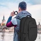MATEIN Backpack for School, Expandable College Backpack for Boys Girl, Water Resistant Large Bookbag for Men Women, 15.6 inch Laptop Bag, Anti Theft Travel Daypack, Black