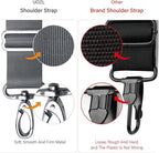 59 Inch Shoulder Straps, Soft with Ultra-Thick Fixed Shoulder Pad, Two Way Independently Adjustable Buckle Replacement Straps for Laptop Bag Messenger Bag Tool Bag Luggage,Deep Gray