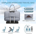 Travel Bag Weekender Bags for Women - Carry on Overnight Bag with Shoe Compartment Duffle Bag with Laptop Pocket Hospital Bag Grey