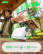 OHOVIV Portable Charger 50000mAh Power Bank - 22.5W Fast Charging External Battery Pack,USB-C Portable Phone Charger for iPhone 17/16/15/14/13 Pro Android Samsung, for Travel Camping Essential-White