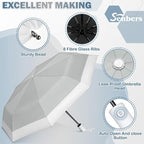 Windproof Travel Umbrella, Collapsible Umbrella Automatic Open Close Auto Small Compact Portable for Rain Sun Adult Women