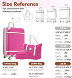 Merax Luggage Sets 28 Inch Suitcase with TSA Lock Hardshell Carry On Luggage with Duffel Bag