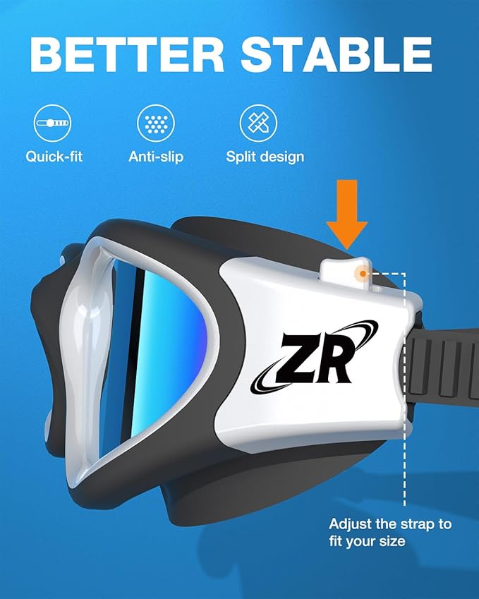 ZIONOR Swim Goggles, Upgraded G1 Polarized Swimming Goggles Anti-Fog for Adult Men Women