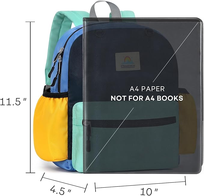 STEAMEDBUN Toddler Backpack for Boys 2-4: Kids Backpack Boys Girls - Preschool Kindergarten Daycare Backpacks - 12 inch